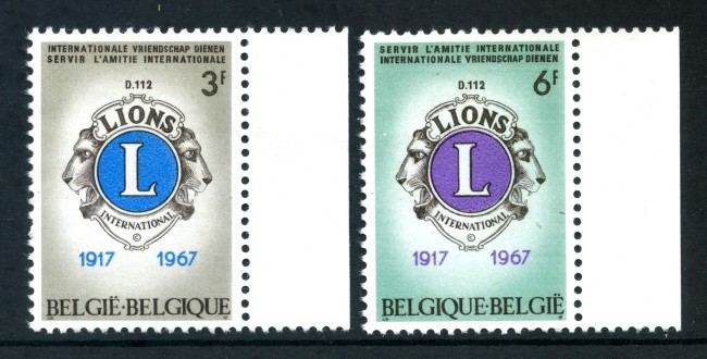 1967 - BELGIO - LIONS CLUB 2v. - NUOVI - LOTTO/29890
