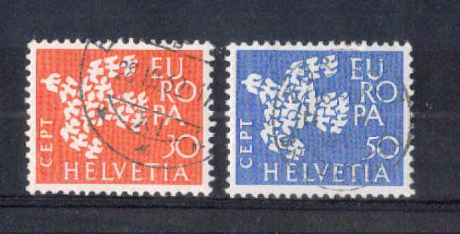 1961 - LOTTO/SVI683CPU - SVIZZERA - EUROPA 2v. - USATI