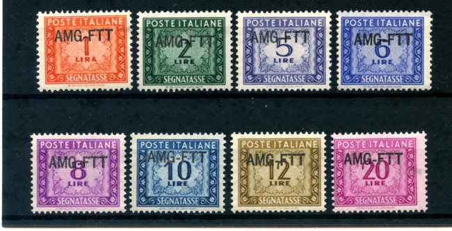 1949/54 - LOTTO/23731 - TRIESTE A - SEGNATASSE 8v. - NUOVI