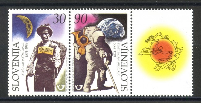 1999 - SLOVENIA - ANNIVERSARIO U.P.U.  2v. - NUOVO - LOTTO/33977
