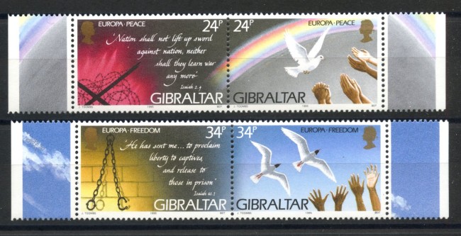 1995 - GIBILTERRA - LOTTO/41120 - EUROPA 4v. - NUOVI