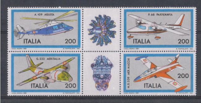 1981 - LOTTO/6740 - REPUBBLICA - AEREI 1° SERIE