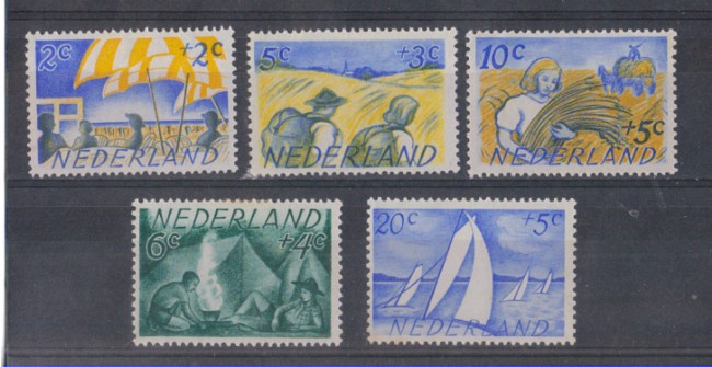 1949 - LOTTO/8722L - OLANDA - BENEFICENZA 5v.