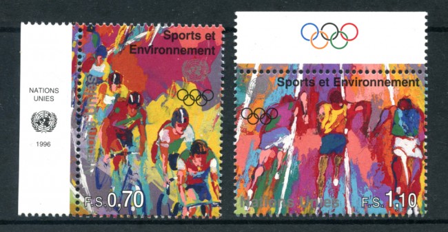 1996 - LOTTO/21452A - ONU SVIZZERA - SPORT E AMBIENTE  2v. - NUOVI CON APP.