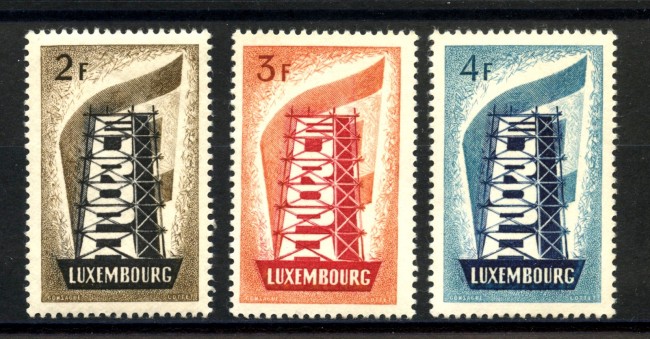 1956 - LUSSEMBURGO - LOTTO/41162 - EUROPA 3v. - NUOVI