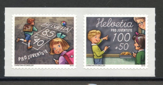 2016 - SVIZZERA - LOTTO/38031 - PRO JUVENTUTE 2v. - NUOVI