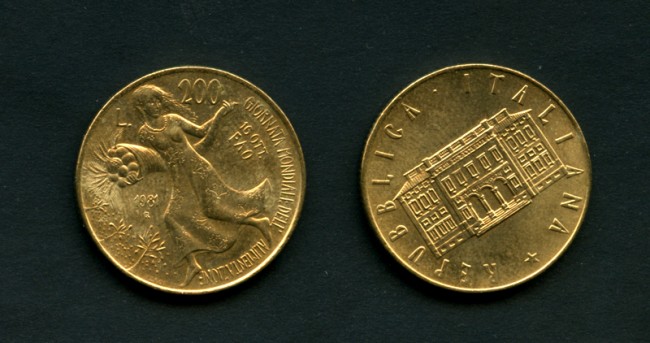 1981 - LOTTO/M16144 - REPUBBLICA - 200 LIRE FAO VILLA LUBIN