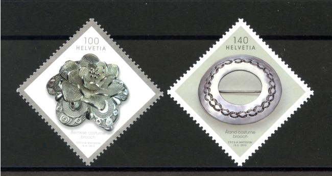 2015 - SVIZZERA - LOTTO/37884 - GIOIELLI  2v. - NUOVI