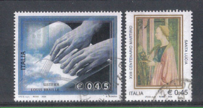 2004 - LOTTO/7488U - REPUBBLICA - LETTURA BRAILLE - USATI