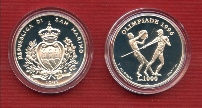 1995 - LOTTO/23131 - SAN MARINO - 1000 LIRE OLIMPIADI  DI ATLANTA