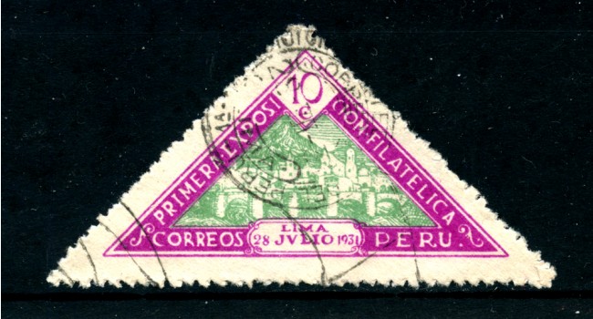 1931 - LOTTO/24262 - PERU - 10 cts. - ESPOSIZIONE FILATELICA DI LIMA - USATO