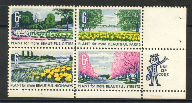 1969 - STATI UNITI - BELLEZZE DELLA CAMPAGNA 4v.  - NUOVI - LOTTO/35654