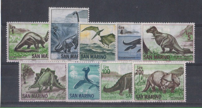 1965 - LOTTO/7896 - SAN MARINO - ANIMALI PREISTORICI