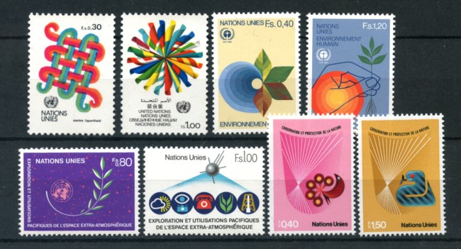 1982 - LOTTO/23388 - ONU SVIZZERA - ANNATA COMPLETA 8v. - NUOVI