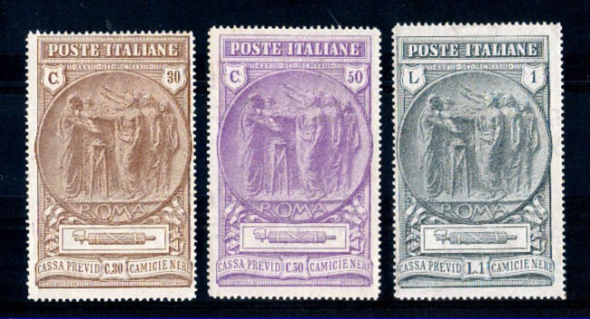 1923 - LOTTO/REG149ACPL - REGNO - PRO CAMICIE NERE 3v. - LING.