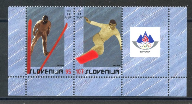 2006 - SLOVENIA - OLIMPIADI TORINO 2006 -  2v. - NUOVI - LOTTO/34301