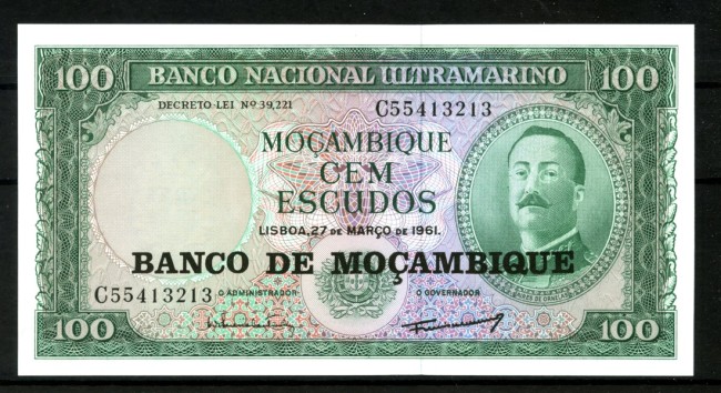 1961 - MOZAMBICO - LOTTO/48614 - 100 ESCUDOS  AIRES DE ORNELA