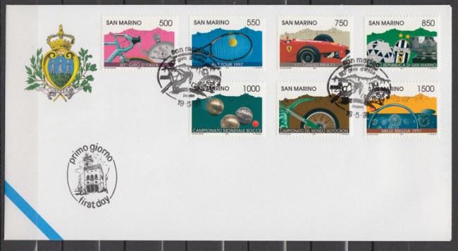 1997 - LOTTO/13341 - SAN MARINO - AVVENIMENTI SPORTIVI - FDC