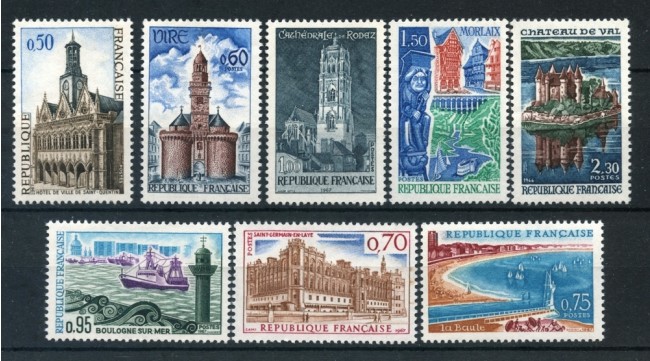 1966 - FRANCIA - SERIE TURISTICA 8v. - NUOVI - LOTTO/25964