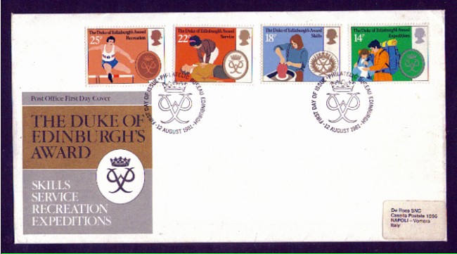 1981 - LOTTO/GBR1006FDC - GRAN BRETAGNA - PREMIO DUCA DI EDIMBURGO - BUSTA FDC