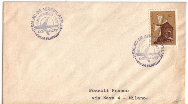 PORTOGALLO - 1971 - LBF/3290 - SALONE DELL'AEROFILATELIA