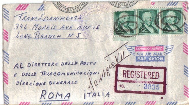 STATI UNITI - 1965 - LBF/3327 - BUSTA VIA AEREA DAGLI U.S.A.