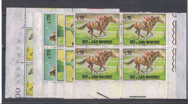 1966 - LOTTO/7901Q - SAN MARINO - IPPICA - QUARTINE