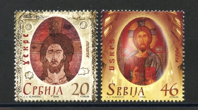 2008 - SERBIA REPUBBLICA - PASQUA  2v. - NUOVI - LOTTO/35084
