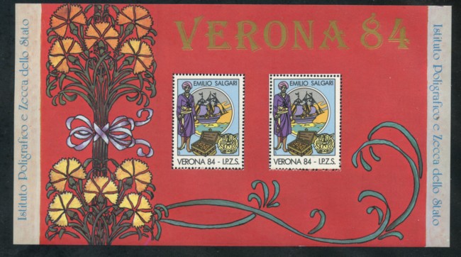 1984 ITALIA - LOTTO/1770 - VERONA 84 - FOGLIETTO ERINNOFILO