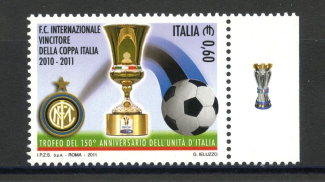 2011 - REPUBBLICA - INTER COPPA ITALIA - NUOVO - LOTTO/37198