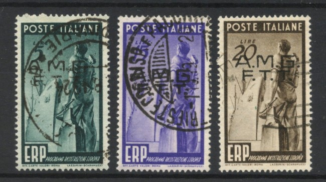 1949 - TRIESTE  A - LOTTO/47719 - E.R.P. 3v. - USATI