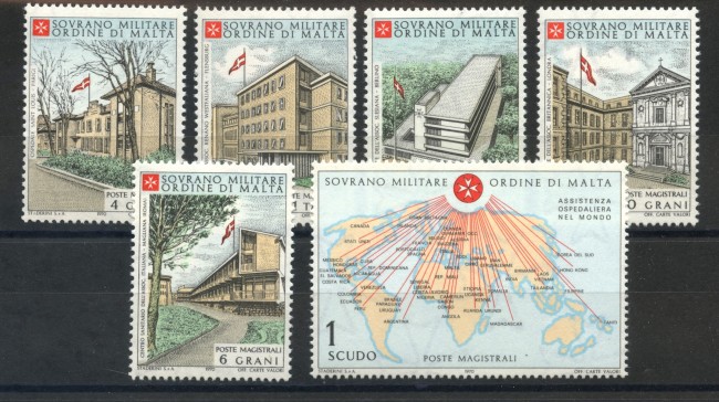 1970 - SOVRANO MILITARE DI MALTA - OSPEDALI DELL'ORDINE 6v. NUOVI - LOTTO/32234