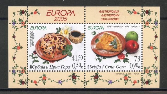 2005 - SERBIA MONTENEGRO - LOTTO/37673 - EUROPA. FOGLIETTO  - NUOVO