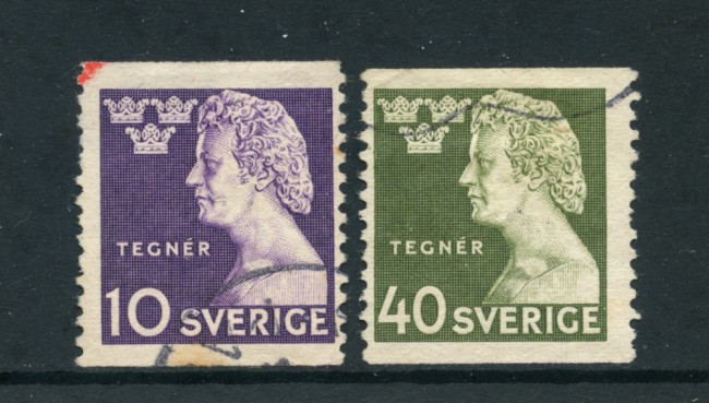 1946 - LOTTO/24073 - SVEZIA - ISAIA TEGNER 2v. - USATI