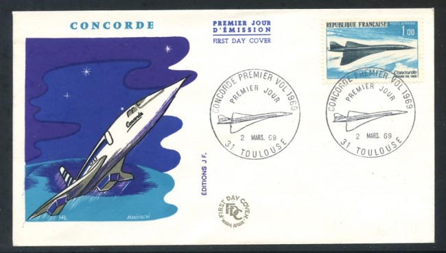 1969 - FRANCIA - PRIMO VOLO CONCORDE - BUSTA FDC - LOTTO/25903