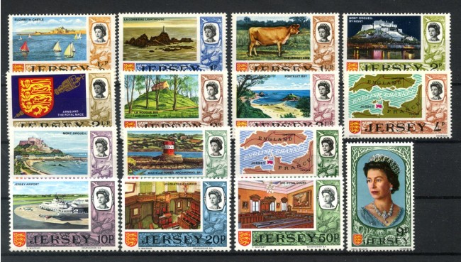 1970/71 - JERSEY - LOTTO/40879 - POSTA ORDINARIA 15v. - NUOVI