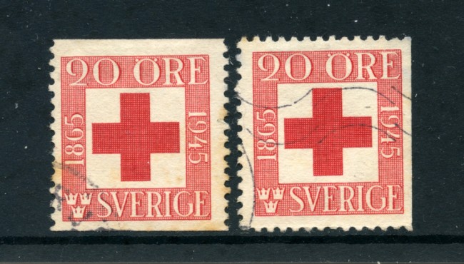 1945 - LOTTO/24071 - SVEZIA - CROCE ROSSA - USATI