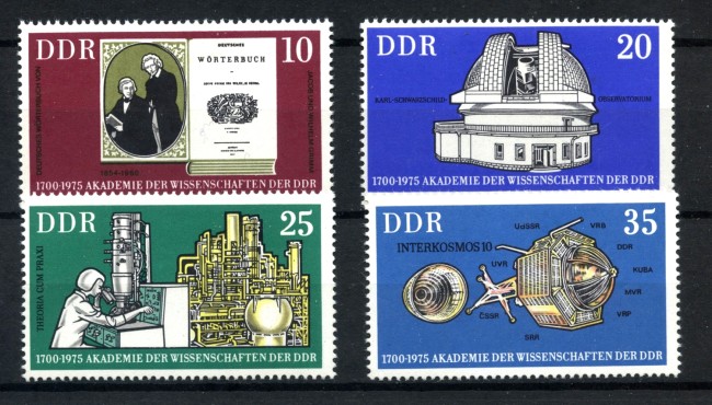 1975 - GERMANIA DDR - ACCADEMIA  SCIENZE DI BERLINO 4v.- NUOVI - LOTTO/36522