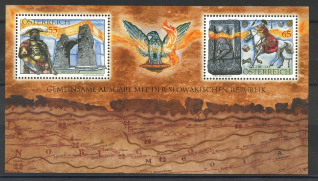 2009 - AUSTRIA - SITI ARCHEOLOGICI ROMANI - FOGLIETTO NUOVO- LOTTO/33491