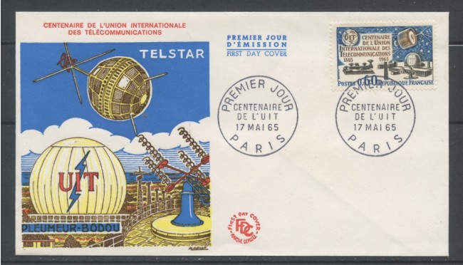 1965 - FRANCIA - CENTENARIO U.I.T. - BUSTA FDC - LOTTO/25209