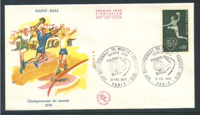 1970 - FRANCIA - CAMPIONATO DI PALLAMANO - BUSTA FDC - LOTTO/26529