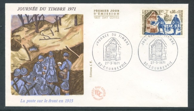 1971 - FRANCIA - GIORNATA DEL FRANCOBOLLO - BUSTA FDC - LOTTO/26553