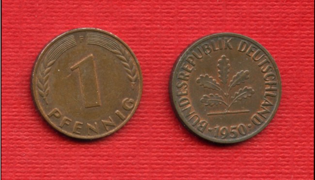 1950F - LOTTO/M23280 - GERMANIA - 1 PFENNIG ZECCA F