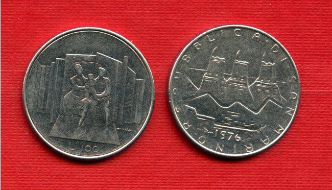 1976 - LOTTO/M23911 - SAN MARINO - 100 LIRE LA FAMIGLIA