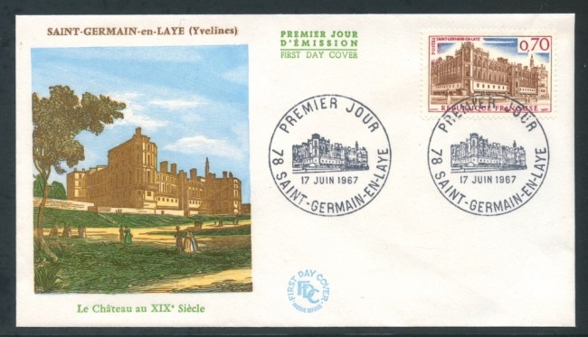 1967 - FRANCIA - SAINT GERMAIN - BUSTA FDC - LOTTO/26667