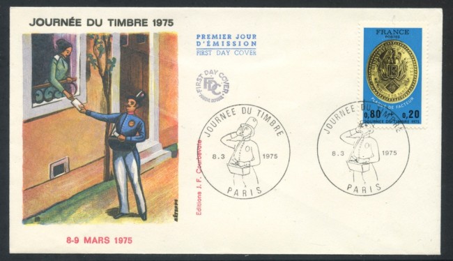 1975 - FRANCIA - GIORNATA DEL FRANCOBOLLO - BUSTA FDC - LOTTO/25828