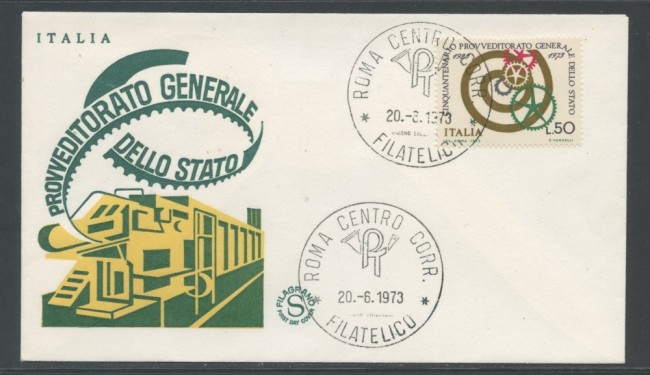 1973 - REPUBBLICA - PROVVEDITORATO DELLO STATO - BUSTA FDC FILAGRANO - LOTTO/27551