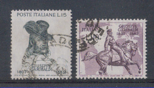 1957 - LOTTO/6323U - REPUBBLICA - GARIBALDI 2v. USATI