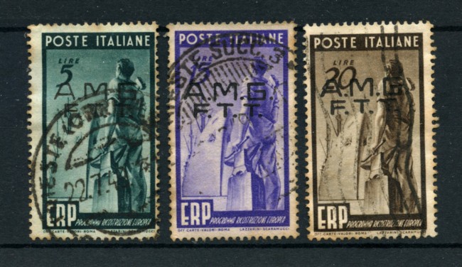 1949 - LOTTO/18602 - TRIESTE A -  E.R.P. -  3v.  USATI