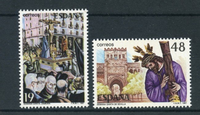 1987 - LOTTO/20379 - SPAGNA - SETTIMANA SANTA 2v. - NUOVI